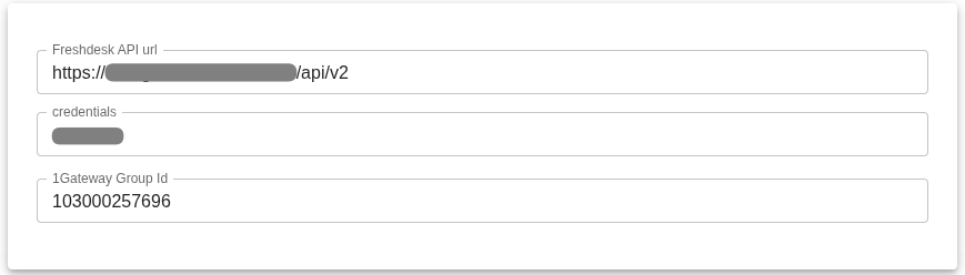 Freshdesk config